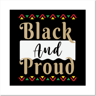 Black and Proud, Black History Month, Black Lives Matter, African American History Posters and Art